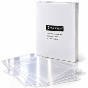 Paquete x 100 micas A4 de 125 micrones marca razer