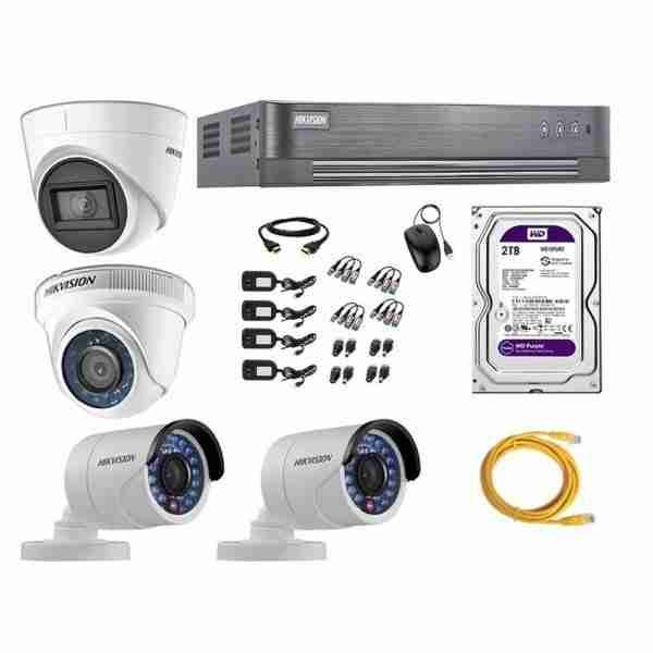 kit 4 camaras hikvision nuevo