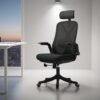 silla de oficina negra