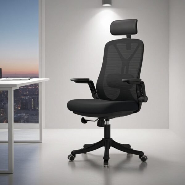 silla de oficina negra