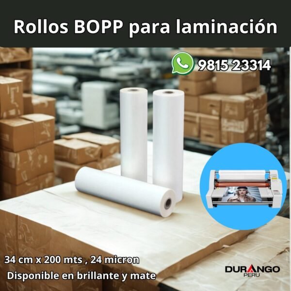 rollos bopp mate